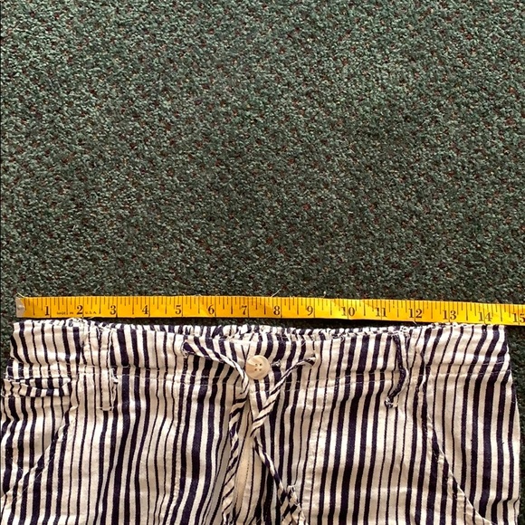 Lounge pants - linen striped wide leg comfy - Picture 6 of 8